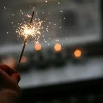 luz navideña año nuevo